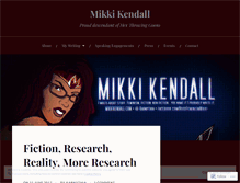 Tablet Screenshot of mikkikendall.com